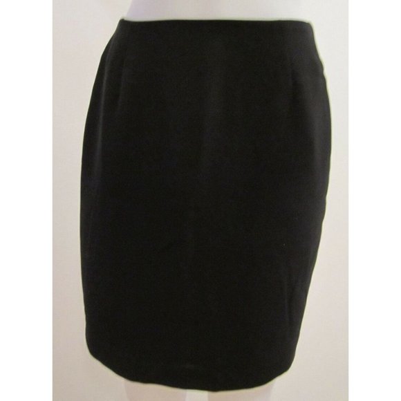 Alia Women's Black Midi Skirt Size 6 Lined Career Casual Polyester Easy Care - Picture 1 of 10